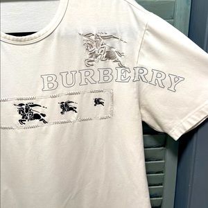 Burberrys awesome tee with knight embroidery